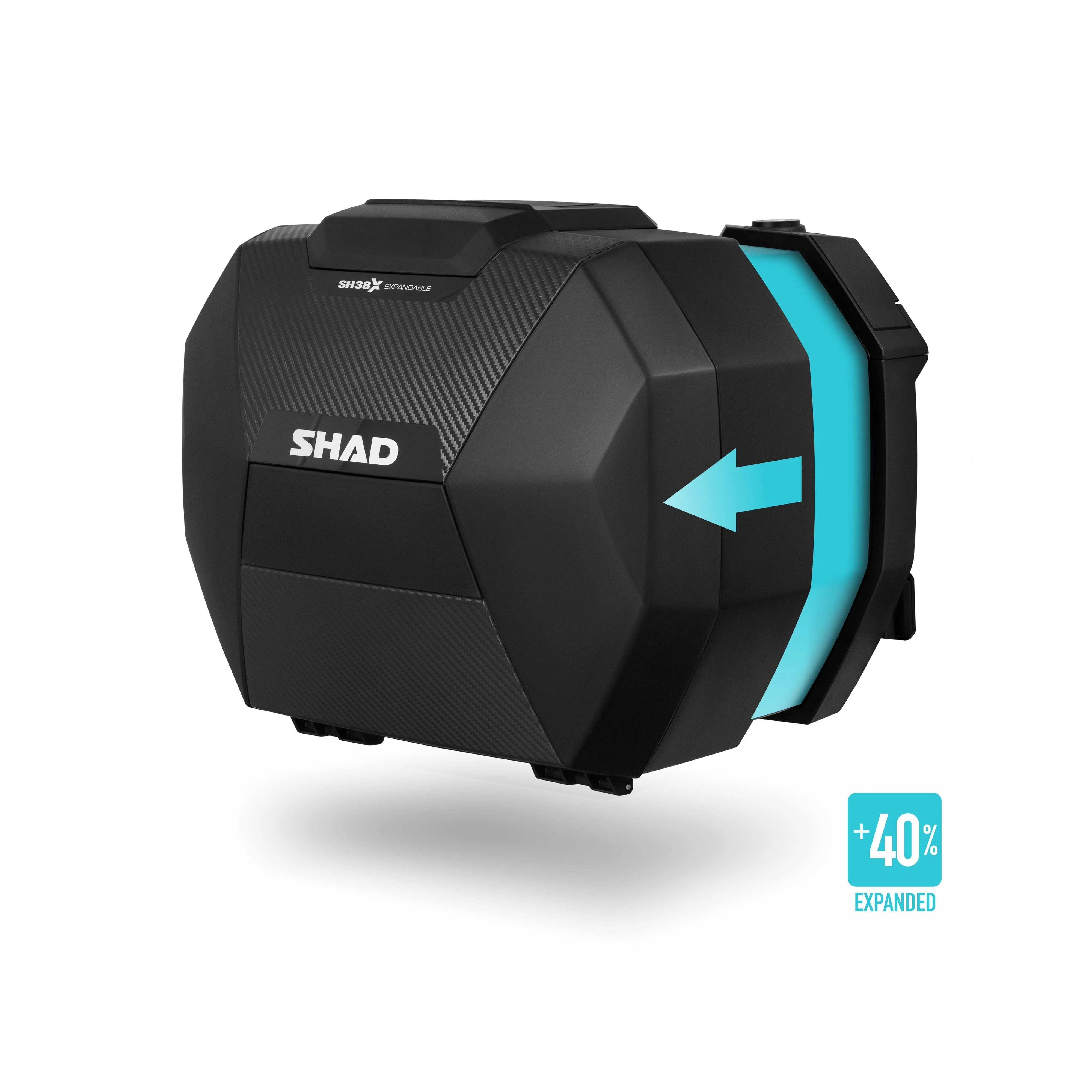 MALETAS LATERALES EXPANDIBLES SHAD SH38X CARBONO - Image 2
